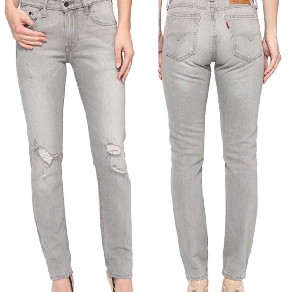 Levi’s 505C Gray Washed Black Jeans Size 27x30